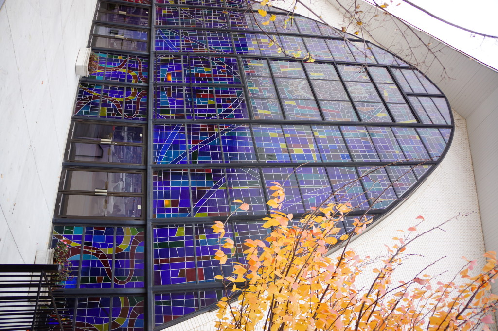 Church across the street from City Market at O