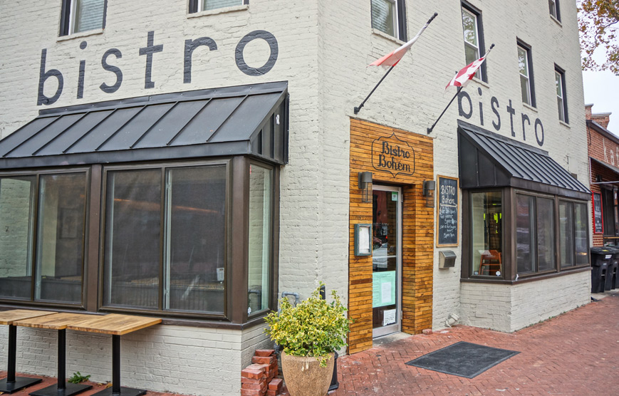 Exterior photo of Bistro Bohem